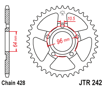 JT SPROCKETS JTR242.53 (24253jt)